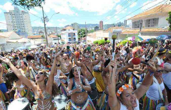 Festa atraiu 1,6 milho de folies pelas ruas da capital mineira(foto: Rodrigo Clemente/EM/D.A Press)