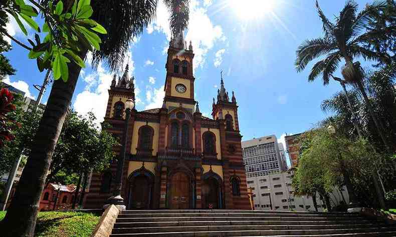 Igreja de So Jos, no Centro de Belo Horizonte(foto: Ramon Lisboa/EM/D.A Press - 16/02/2021)