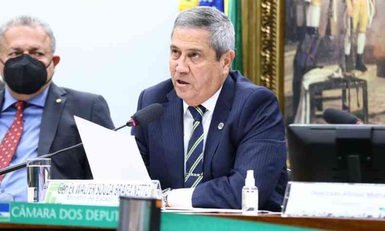  Ministro de Estado da Defesa, Walter Braga Netto, durante audincia na Cmara dos Deputados(foto: Cleia Viana/Cmara dos Deputados)