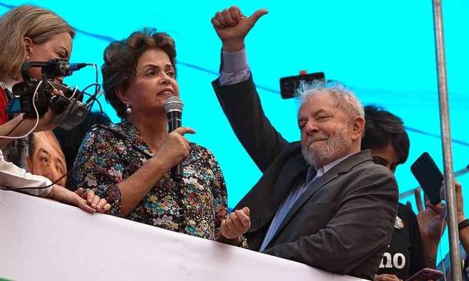 Lula disse que independente do resultado do julgamento continuará lutando pelo Brasil(foto: Jefferson Bernardes AFP) Lula disse que independente do resultado do julgamento continuará lutando pelo Brasil(foto: Jefferson Bernardes AFP)