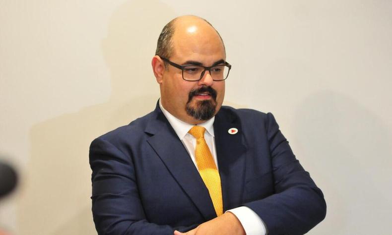 Vice-governador, Mateus Simões (Novo) afirmou que aprovação do Regime de Recuperação Fiscal permite que estado negocie com a União, daqui a nove anos, soluções para a dívida ser lentamente amortizada(foto: Marcos Vieira/EM/D.A Press) Vice-governador Mateus Simões