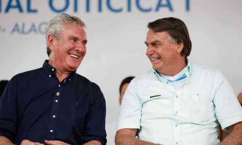 Senador Fernando Collor de Mello (PROS-AL) e presidente Jair Bolsonaro (sem partido)