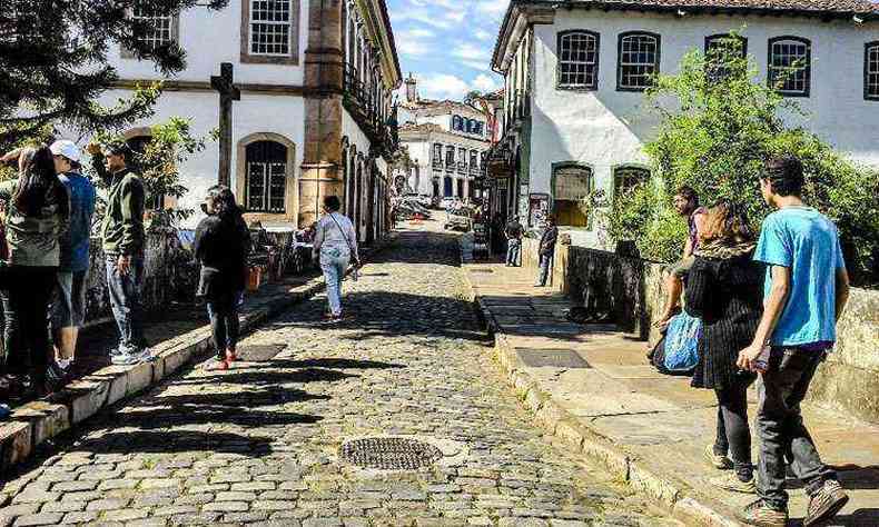 Na histrica Ouro Preto, a taxa de ocupao nos hotis e pousadas em julho foi a maior dos ltimos 10 anos(foto: Ndia Nunes Lage/Divulgao)