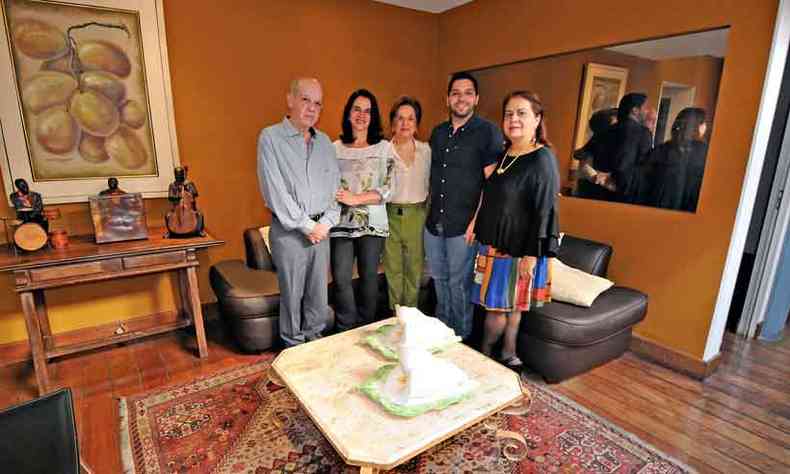 Joo Filho, Celinha, Clia Soutto Mayor, Bernardo e Patrcia(foto: Juarez Rodrigues/EM/D.A Press)