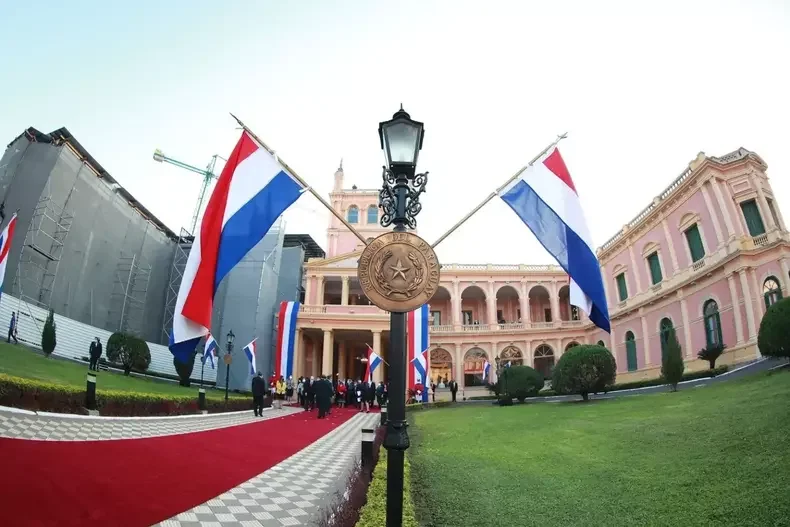 Palácio do governo(foto: Divulgação/Presidência Paraguai) Palácio do governo
