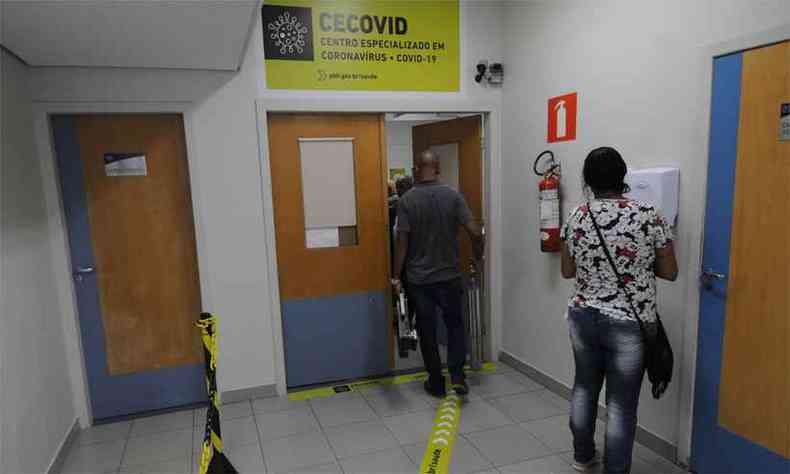 Estrutura tem entrada individual,  qual pacientes chegam depois de triagem, e espao isolado para atendimento(foto: Juarez Rodrigues/EM/DA Press)