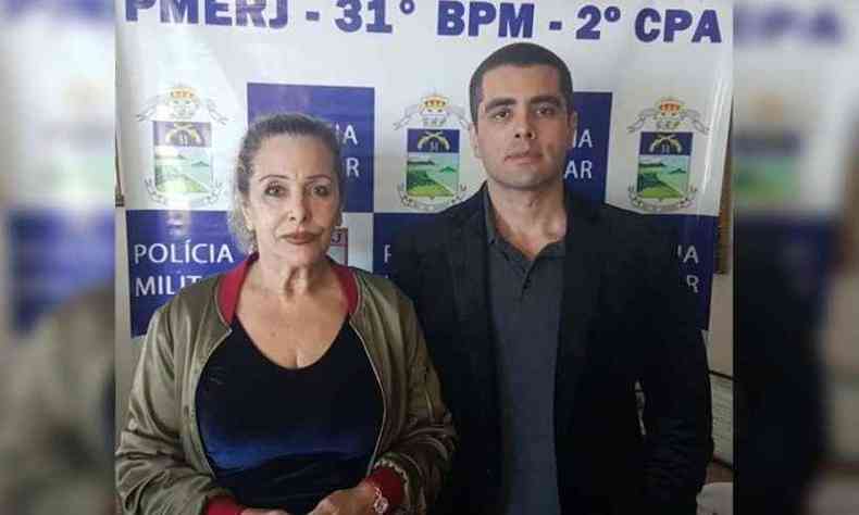 Denis Furtado e Maria de Ftima haviam passado a noite em celas separadas da 16 DP(foto: PMERJ/Reproduo )