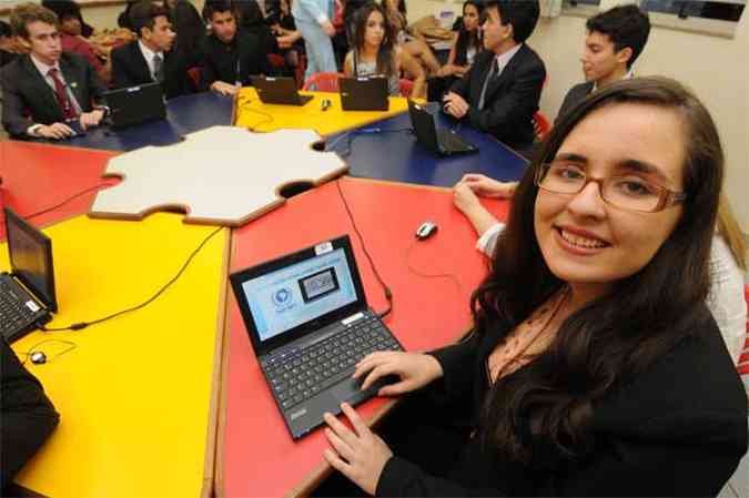 Luiza Cruz participa de simulao Magnum das Naes Unidas como forma de treinar para provas(foto: Cristina Horta/EM/D.A Press)