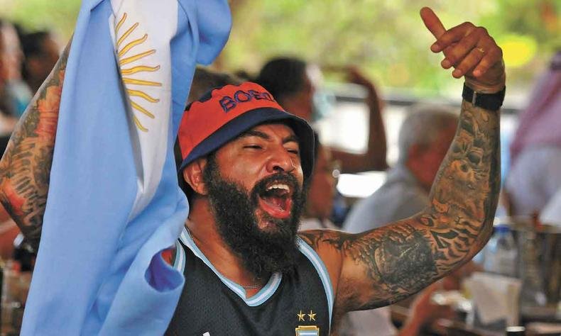 Torcedor argentino em BH