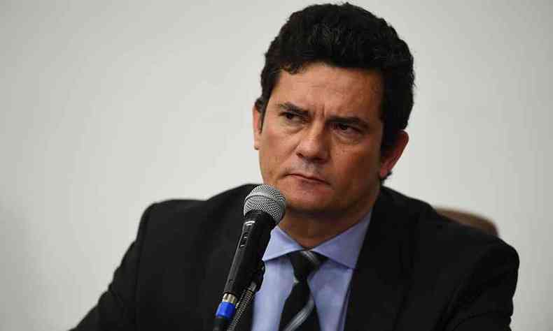 Ex-ministro Sergio Moro afirmou que interferncia de Bolsonaro na PF foi 'gota d'gua' para demisso(foto: Evaristo S/AFP)