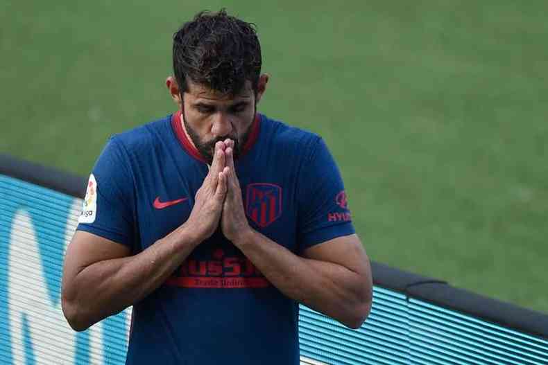 Diego Costa se despediu do Atltico de Madrid em dezembro de 2020(foto: MIGUEL RIOPA/ AFP)