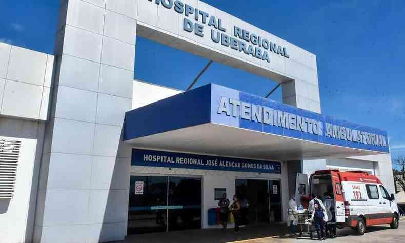 Segundo o ltimo boletim epidemiolgico de Uberaba, de 60 leitos de UTI/COVID disponveis no Hospital Regional Jos Alencar (pblico), 52 esto ocupados(foto: Andr Santos/PMU)