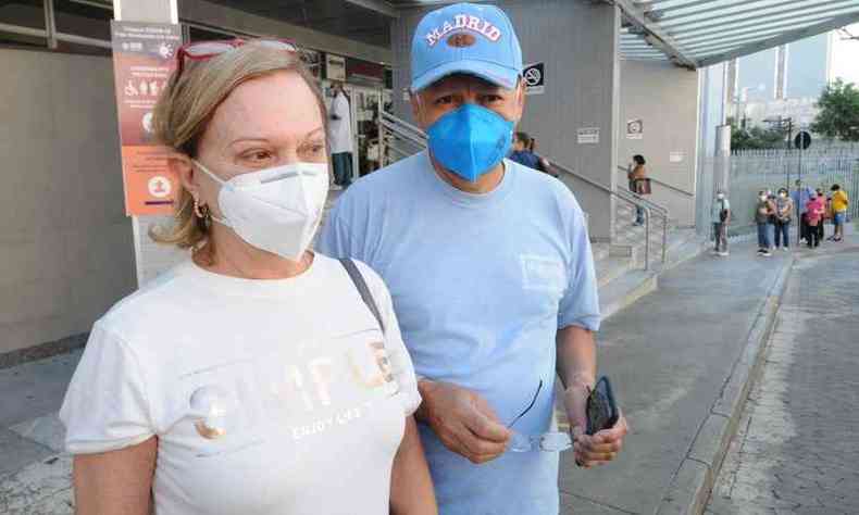 ngela Maria Fantoni com o marido David Miranda, ambos dentistas(foto: Juarez Rodrigues/EM/D.A.Press)