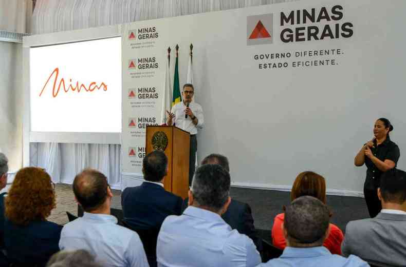 Romeu Zema participou, nesta tera-feira, de evento para apresentao da nova marca de Minas(foto: Gil Leonardi/Imprensa MG)