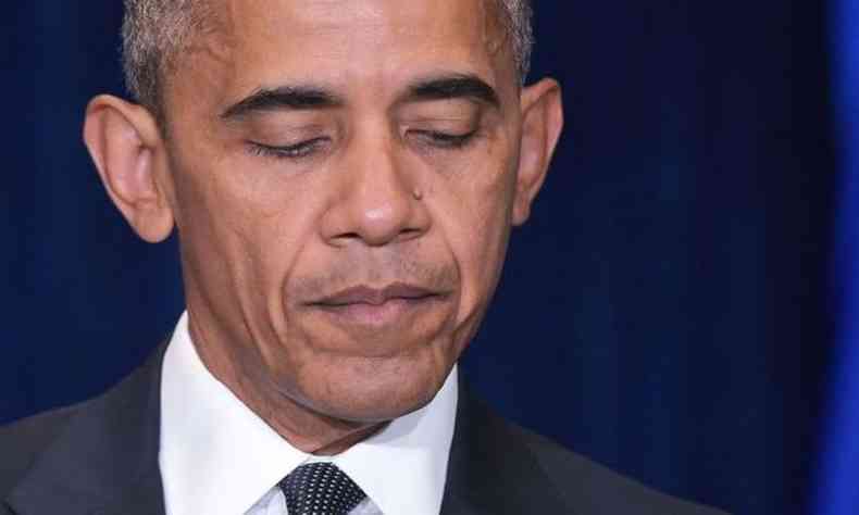 O presidente americano, Barack Obama, fala sobre os ataques em Dallas (foto: AFP/MANDEL NGAN )