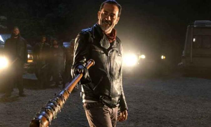 Na série de TV, Negan é interpretado por Jeffrey Dean Morgan (foto: Divulgação/AMC) Na série de TV, Negan é interpretado por Jeffrey Dean Morgan (foto: Divulgação/AMC)