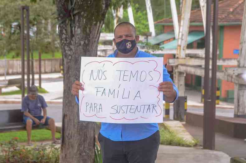 Protesto do setor de eventos em Nova Lima
