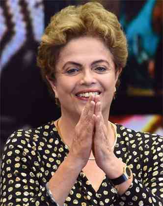 Manifestantes vo s ruas hoje para defender o mandato da presidente Dilma Rousseff(foto: Evaristo S/AFP)