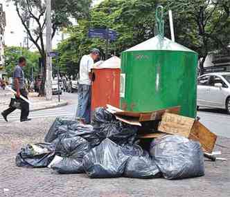 SLU garante que prefeitura tem reserva para a limpeza urbana e estudo s vai ficar pronto em 2013(foto: Tlio Santos/EM/D.A Press - 13/12/10)