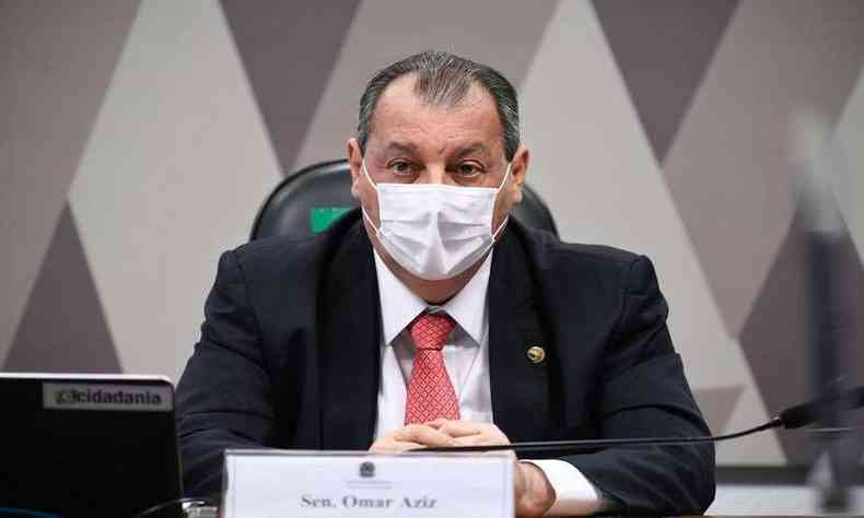 Omar Aziz 'aconselhou' Bolsonaro que respondesse carta ao Brasil, e no  CPI(foto: Edilson Rodrigues/Agncia Senado)