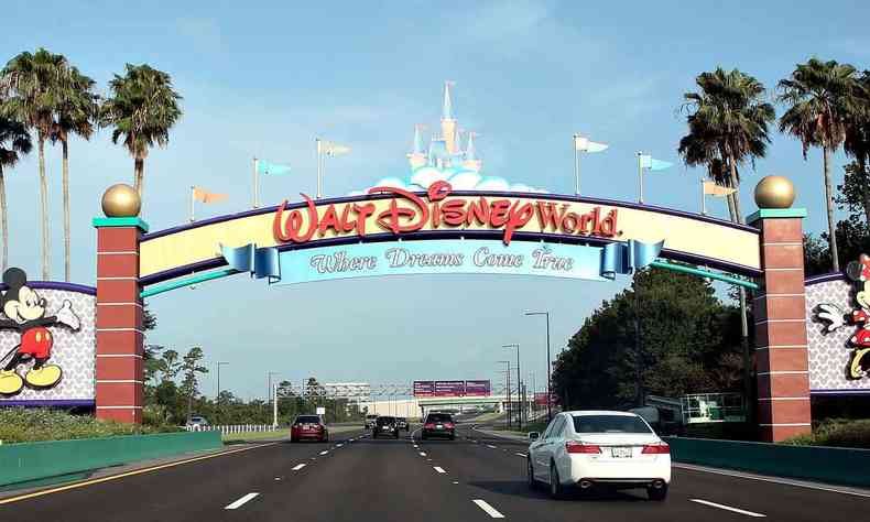 Entrada de park da Disney em Orlando, na Flrida (EUA)