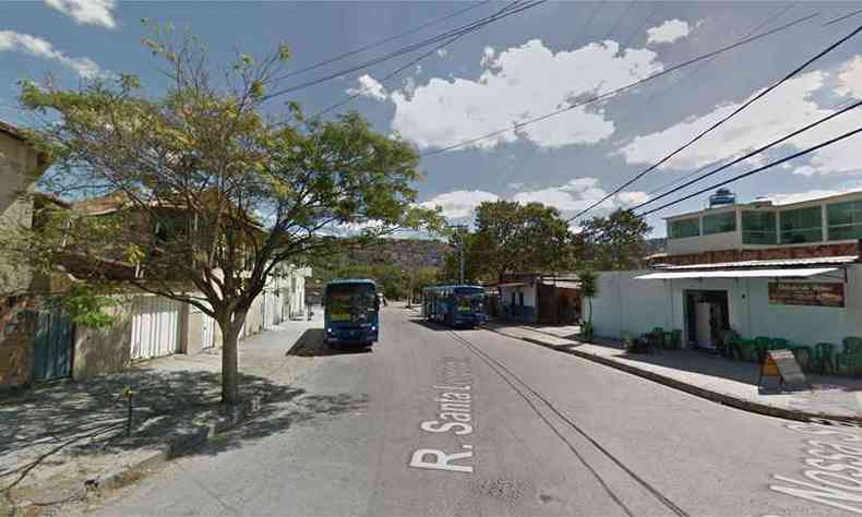 Crime ocorreu no final da linha 3503 A, no Bairro Ouro Minas(foto: Reproduo da internet/Google Maps)