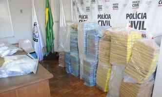 Droga renderia R$ 1 milho ao trfico, segundo a Polcia Civil(foto: Beto Novaes/EM/D.A PRESS)