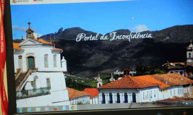 O lanamento do portal ser no Largo do , em Tiradentes, com acesso pelo endereo portaldainconfidncia.iof.mg.gov.br(foto: CRISTINA HORTA/EM/D.A PRESS 31/12/14 )