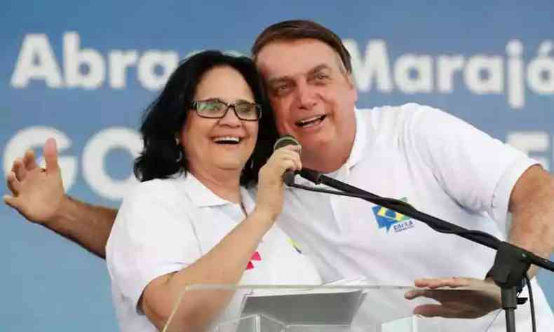 Damares e Jair Bolsonaro