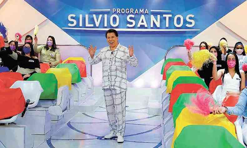 O apresentador Silvio Santos continua inovando a TV popular brasileira (foto: Divulgao )
