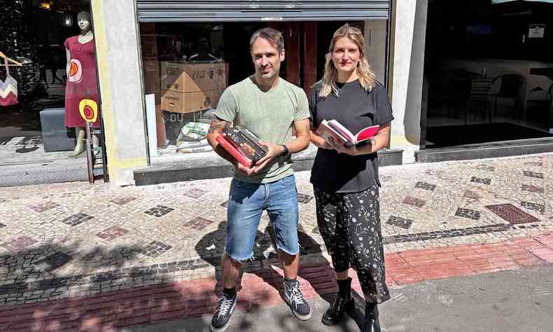 Fred Pinho e Tati Fontes so os scios da nova livraria Jenipapo