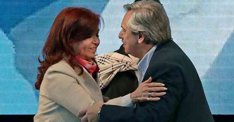 Cristina Kirchner ser a vice do presidente Alberto Fernndez, que tomar posse nesta tera-feira como o 57 presidente da Argentina (foto: Alejandro Pagni/AFP)