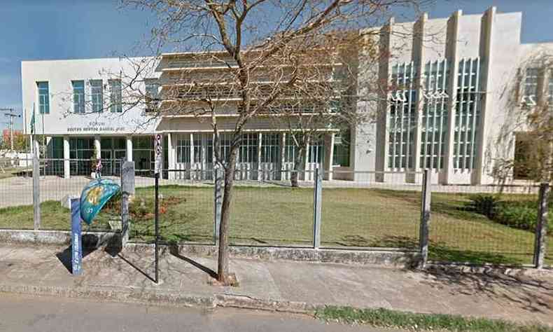 Nova sede do Ministrio Pblico est sendo construda ao lado do Frum(foto: Google Street View/Reproduo)