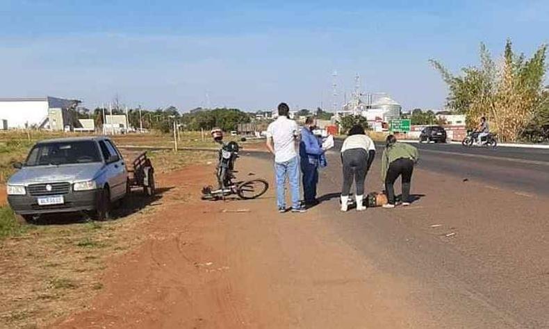 O garoto foi atropelado na BR-364, nas proximidades da entrada de Frutal, no Tri�ngulo Mineiro(foto: Rog�rio Basso/Divulga��o)
