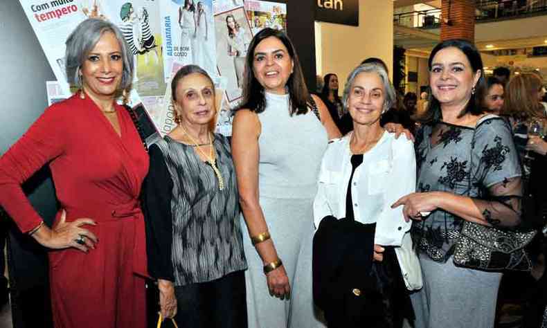 Mrcia Albergaria, Glria Paladino, dria Barbi, Mirele Castro Veado e Cibele Novais(foto: Marcos Vieira/em/d.a press)