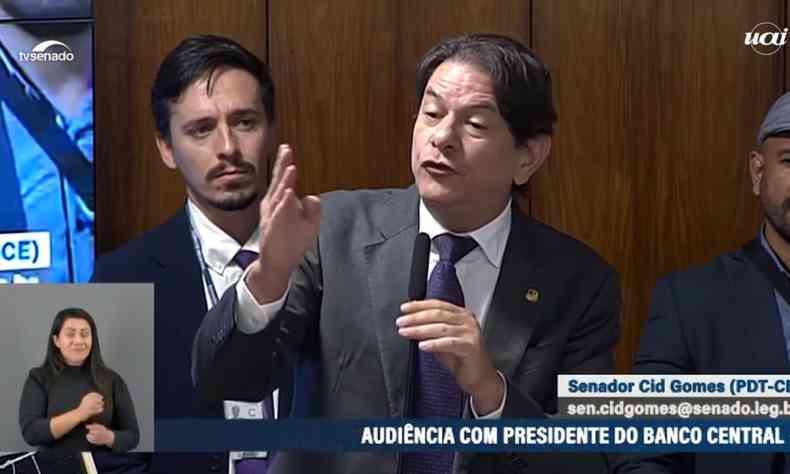 Cid Gomes em audincia que ouviu o presidente do Banco Central, Campos Neto