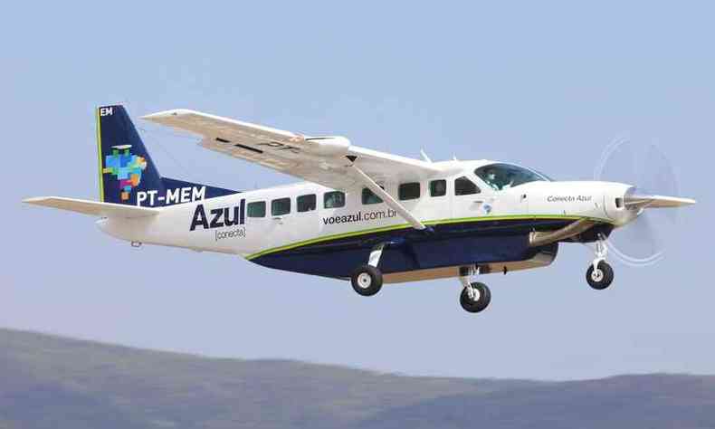 Voos sero operados pela aeronave modelo Grand Caravan, da Cessna, com capacidade para nove passageiros(foto: Lus Alberto Neves/Esp. para a Azul)