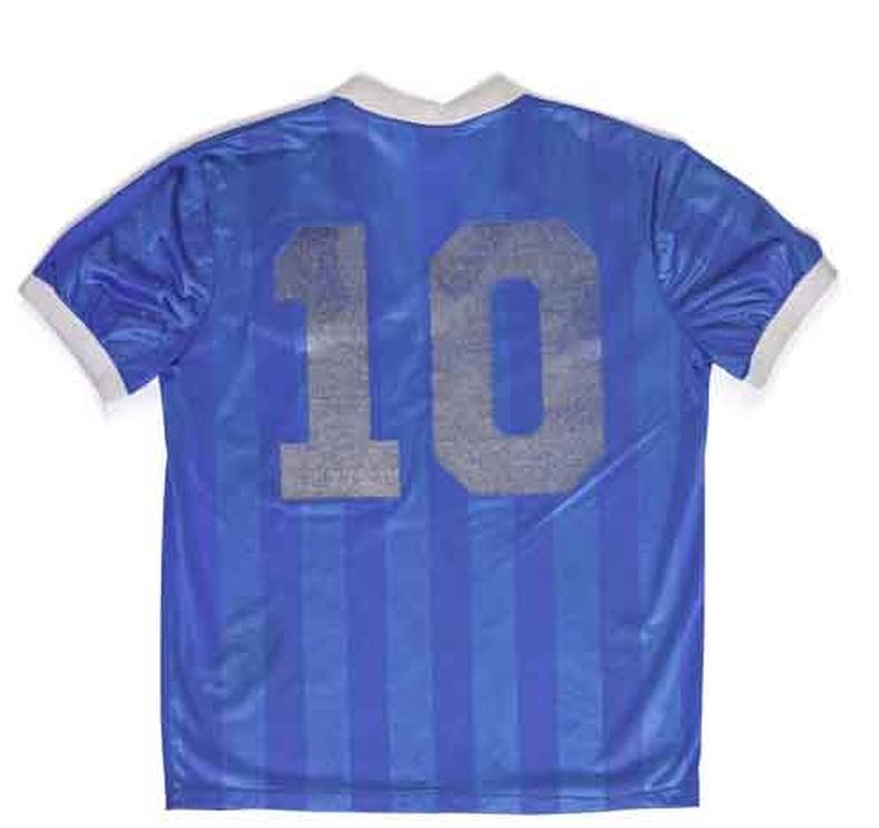 (foto: AFP/SOTHEBY'S) 10 usada por Maradona