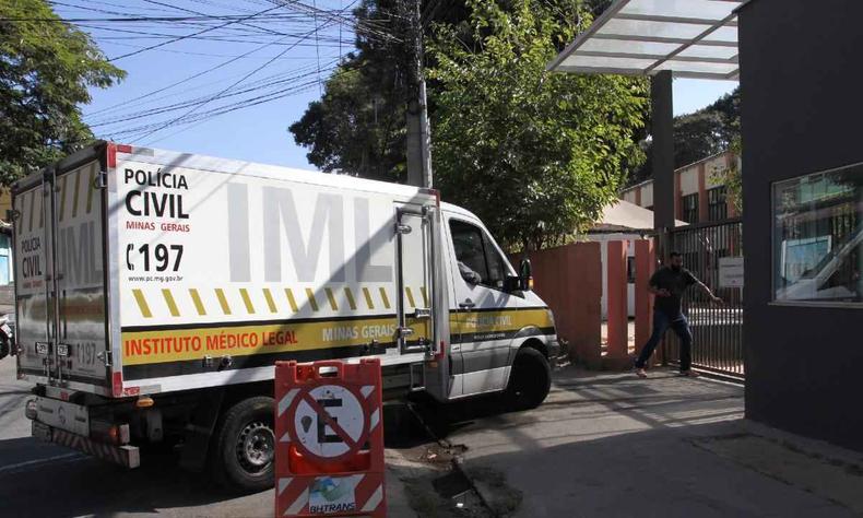 Entrada do IML de Belo Horizonte em 28 de junho de 2022