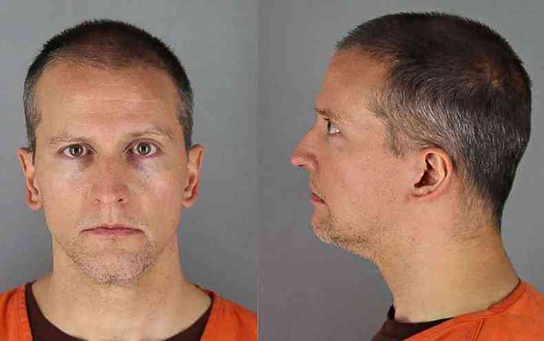 Derek Chauvin foi declarado culpado do assassinato de George Floyd nessa tera-feira (20/4)(foto: Handout/Hennepin County Jail/AFP)