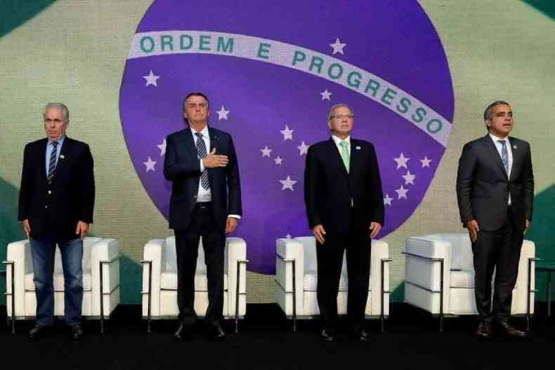 Jair Bolsonaro em evento do governo federal