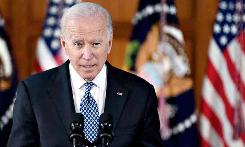 Joe Biden, presidente dos EUA, no fez sinalizao sobre cpula dos principais governantes do mundo(foto: ERIC BARADAT/AFP)