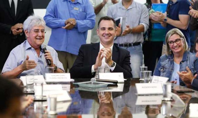 Pacheco visitou Uberlândia nesta quinta-feira e defendeu o protagonismo do Triângulo(foto: Pedro Gontijo) Pacheco visitou Uberlândia nesta quinta-feira e defendeu o protagonismo do Triângulo(foto: Pedro Gontijo)