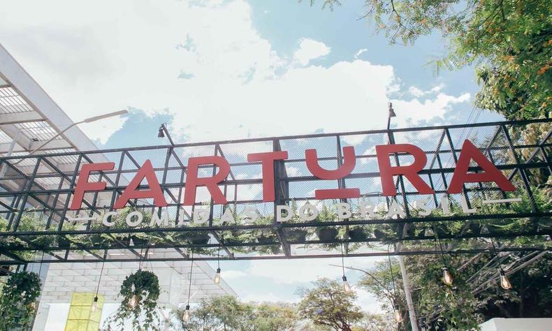 Fachada do festival fartura