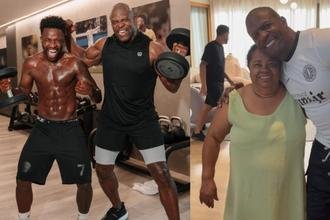 Ator de 'As Branquelas' conhece fam�lia de Vini Jr. em mans�o no Rio