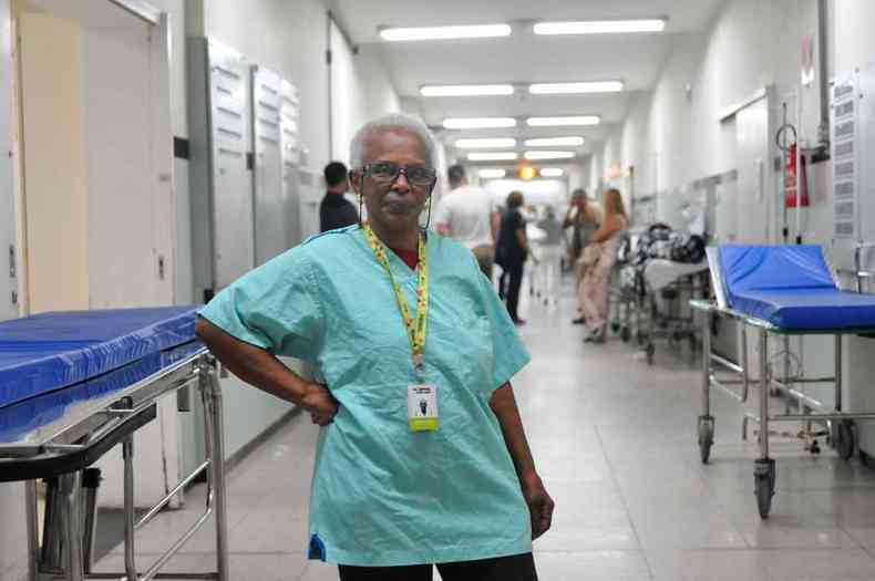 Maria Cludia dos Santos, de 71 anos, tcnica de enfermagem h 44 no Joo XXIII