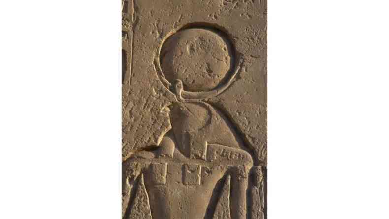 A antiga divindade egpcia R era retratada com um crculo representando o Sol(foto: Alamy)