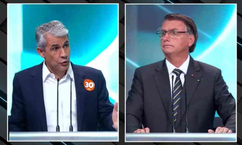 Bolsaro e Felipe d'vila em debate do SBT