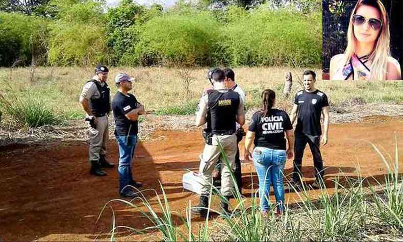 Kelly Cristina Cadamuro, de 22 anos, foi morta pelo homem que viajava com ela entre So Paulo e cidade mineira. Corpo foi localizado na zona rural de Frutal(foto: Samir Alquan/97 FM/Pontal Online/Divulgao e Facebook/Divulgao)