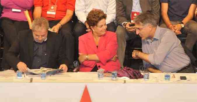 Dilma esteve em Minas no dia 5 de maio passado, com Lula, para partcipar do lanamento da pr-candidatura de Pimentel ao governo de Minas(foto: Juarez Rodrigues/EM/D.A Press)